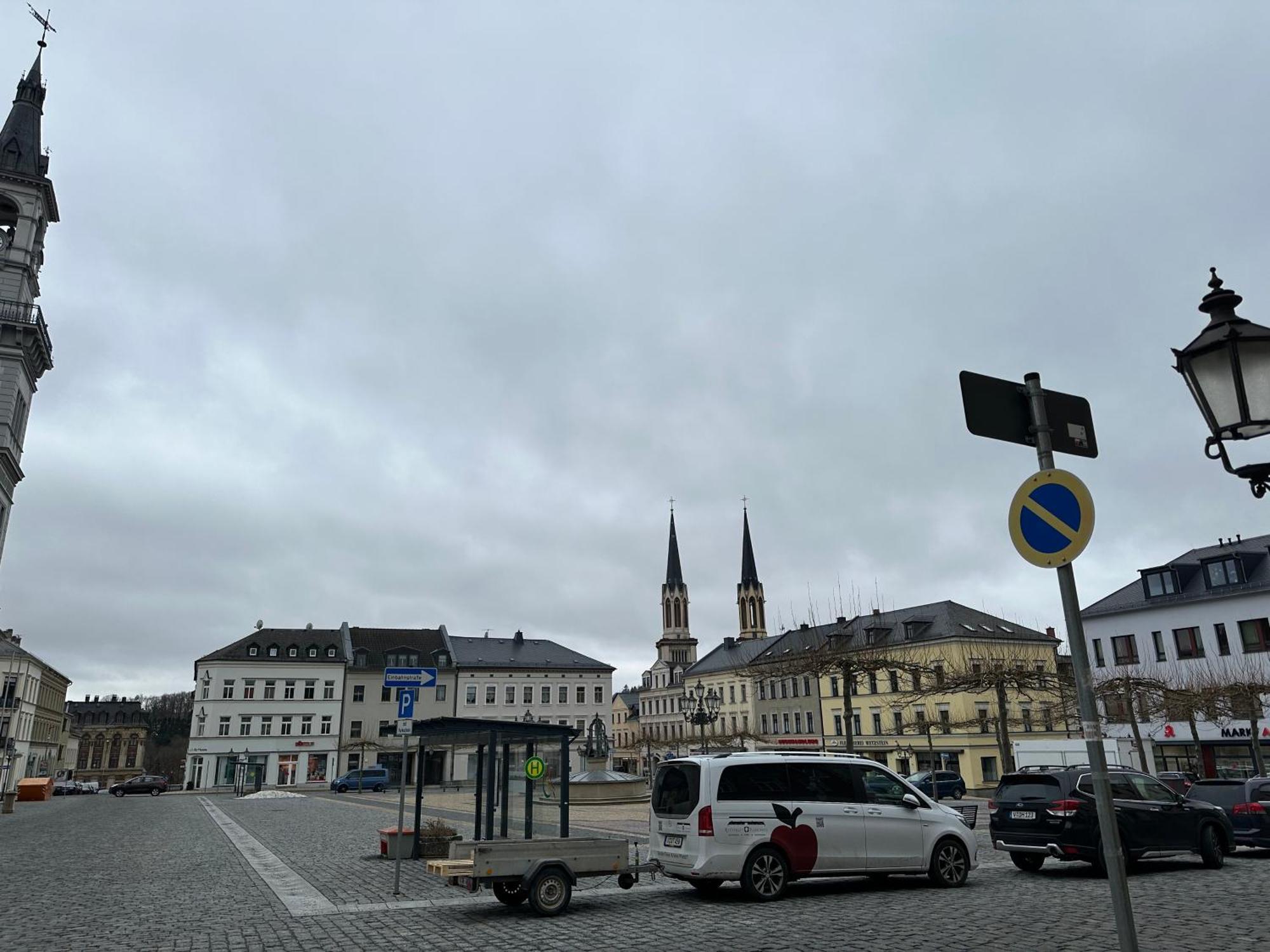 Ein Zimmer Wohnung Am Markt Oelsnitz  Zewnętrze zdjęcie