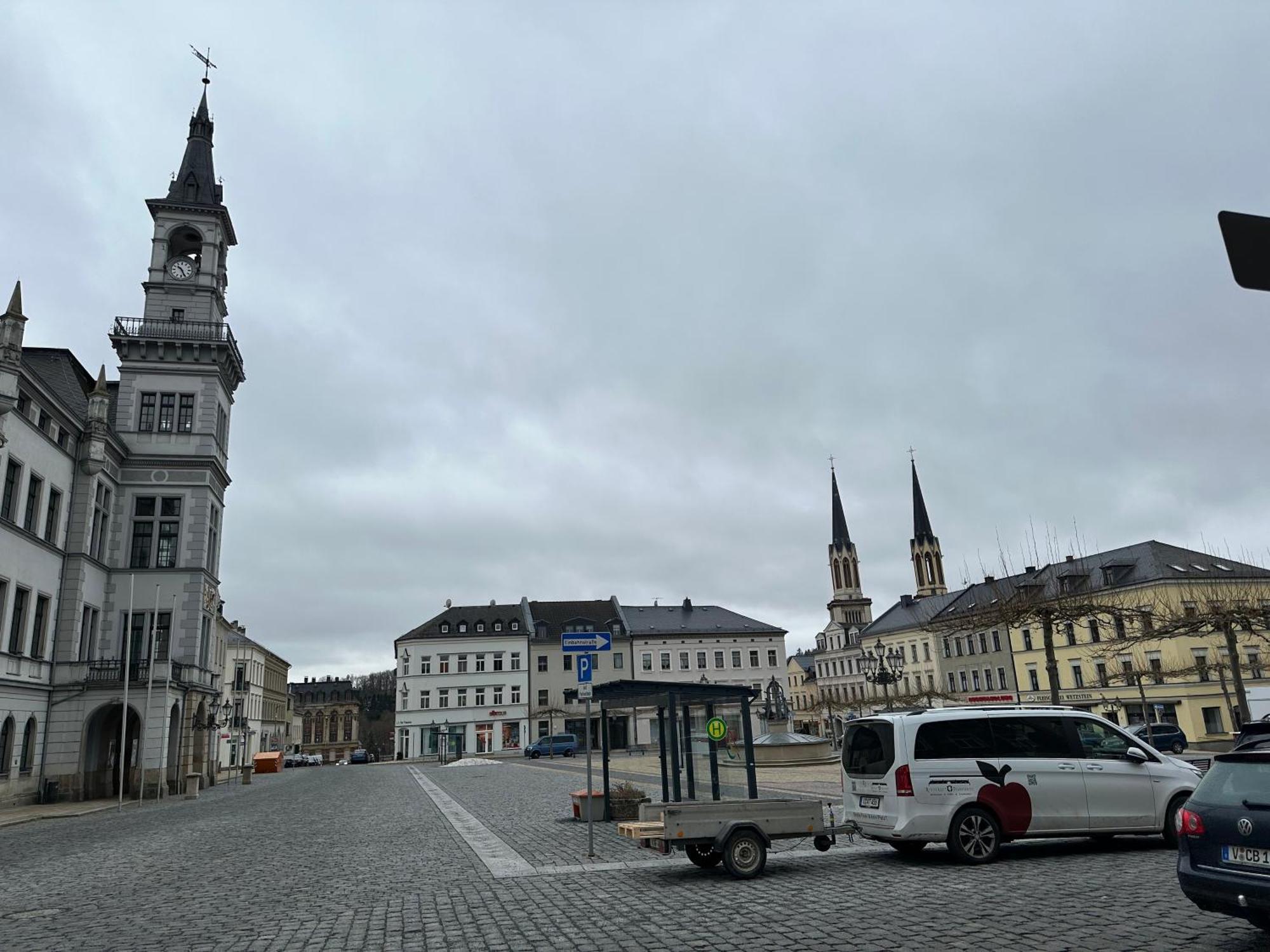 Ein Zimmer Wohnung Am Markt Oelsnitz  Zewnętrze zdjęcie